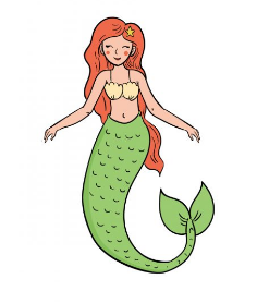Draw the Mermaid Head - A Bit-by-Bit Guide.